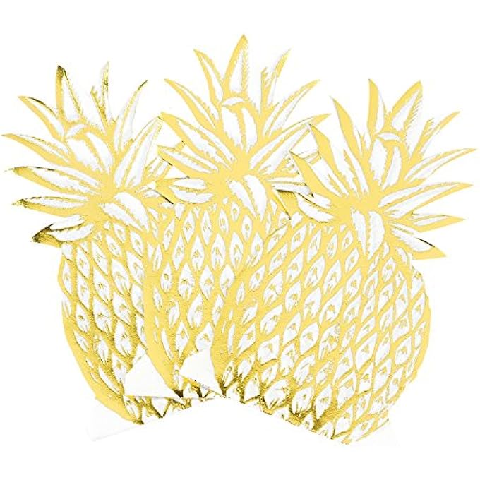 MODERN METALLICS PINEAPPLE SHAPED NAPKINS - Image 3